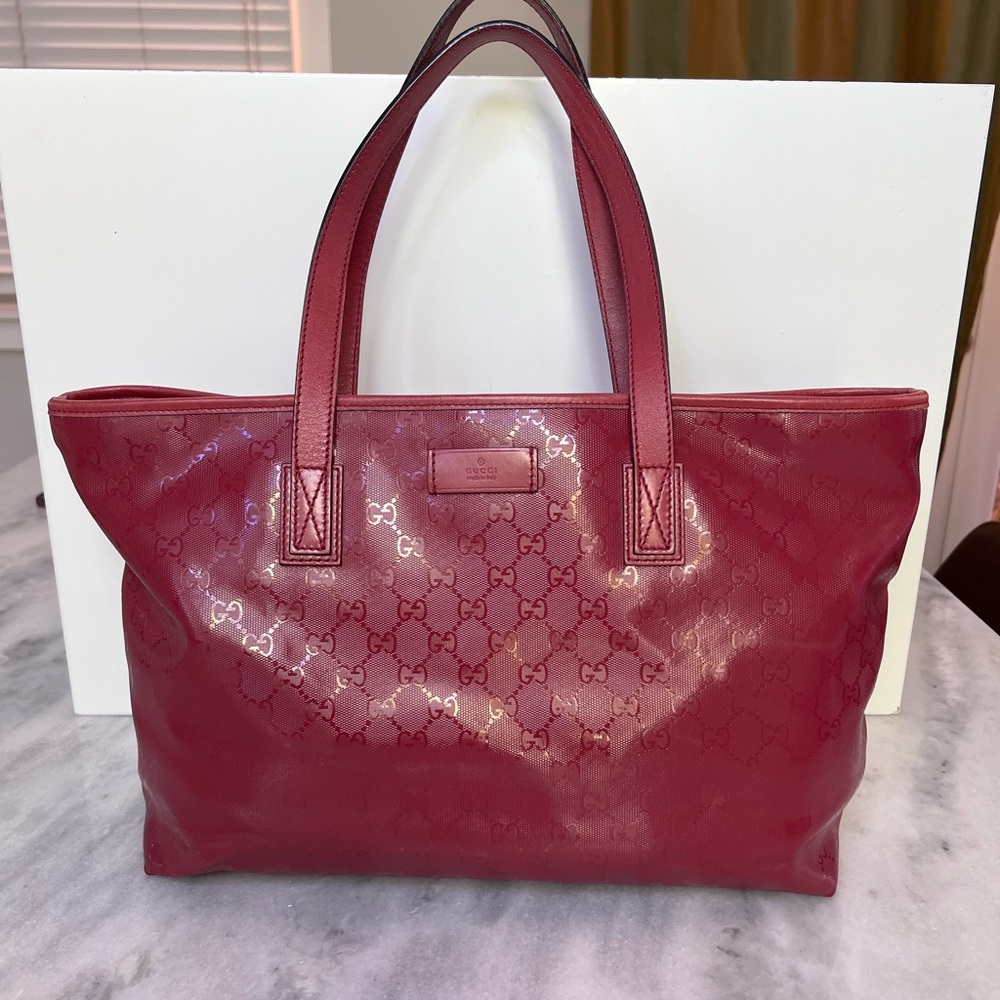 Gucci GG Imprime Red Tote